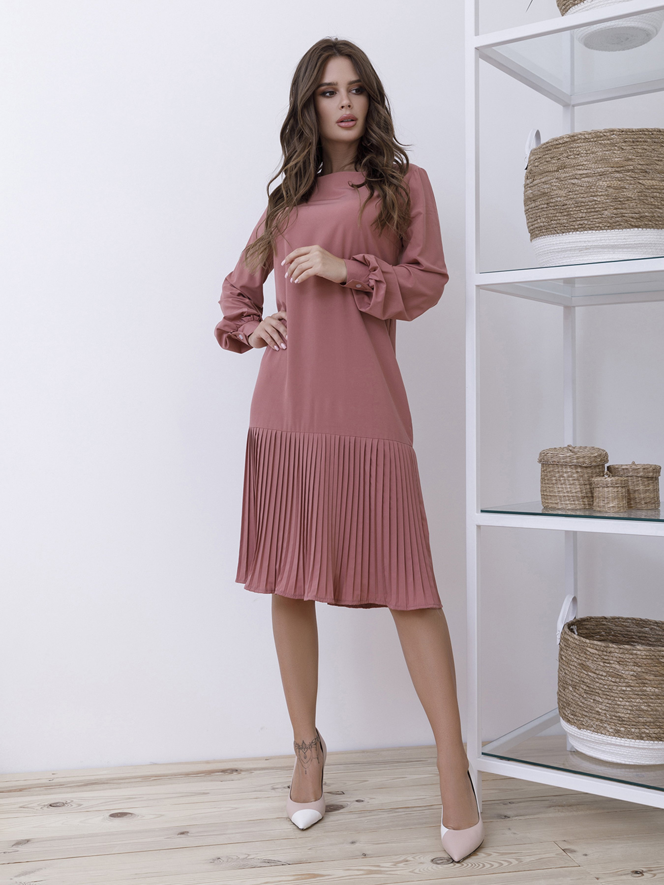 Сукні ISSA Plus модель 12112_темно-розовый Фото