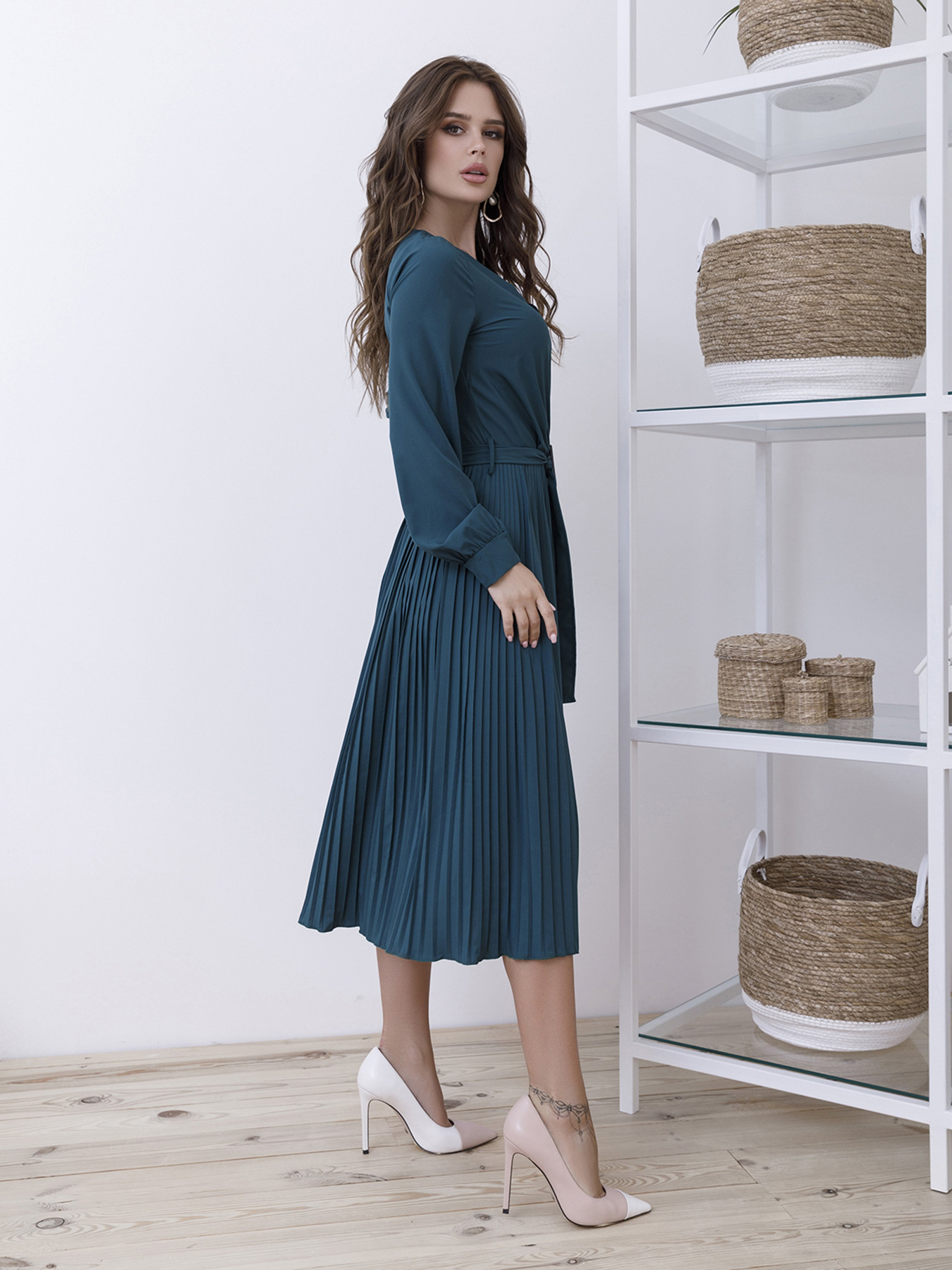 Платья ISSA Plus модель 12121_зеленый Фото