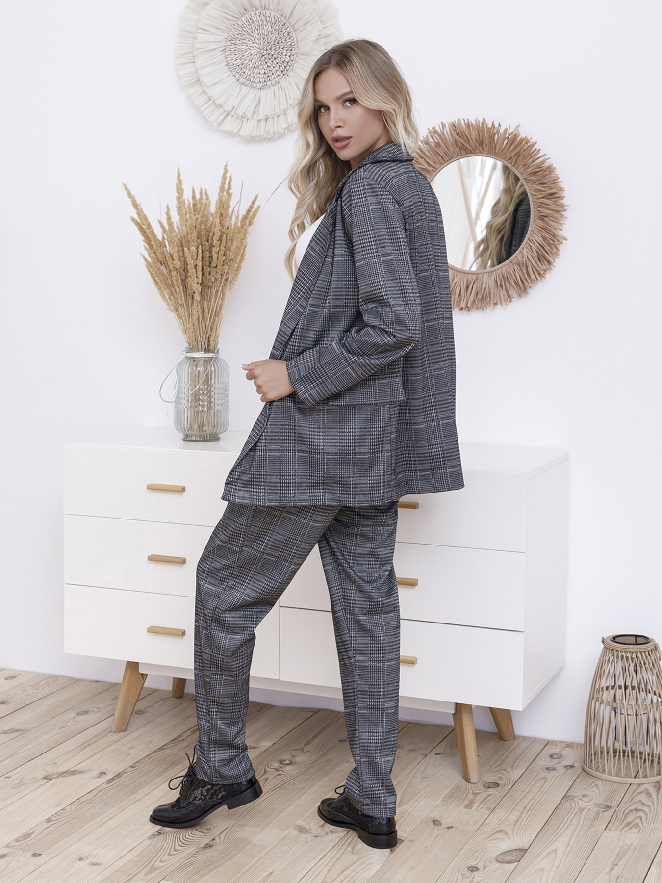 Костюмы ISSA Plus модель 12141_серый Фото