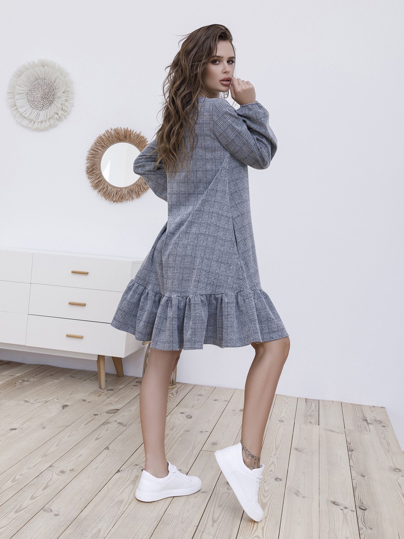 Платья ISSA Plus модель 12142_серый Фото