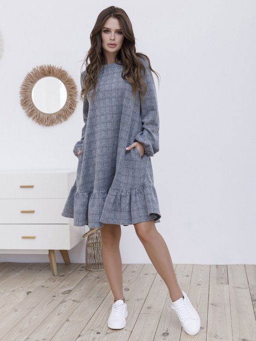 Платья ISSA Plus модель 12142_серый Фото