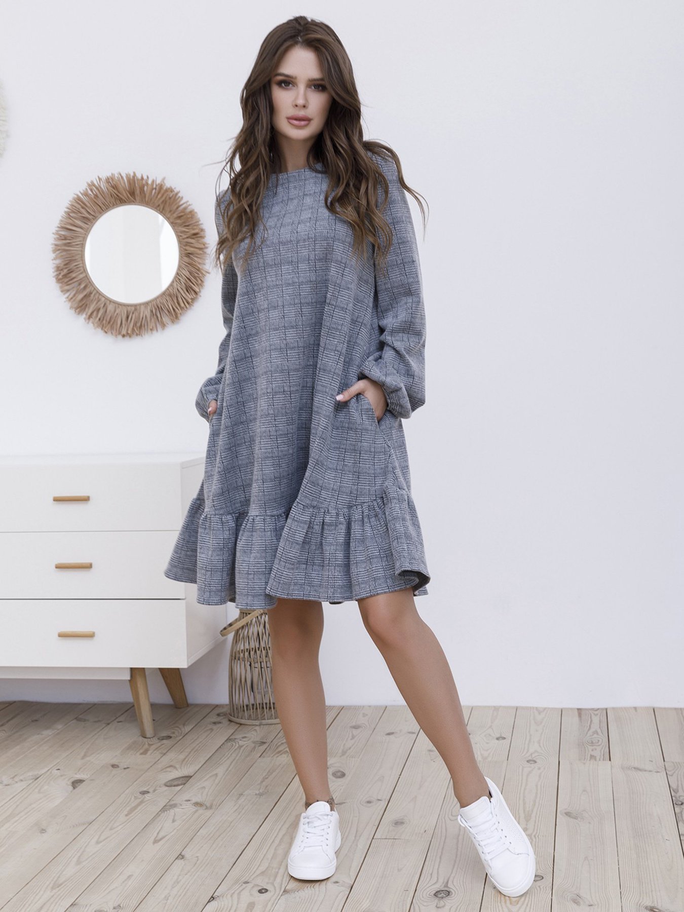 Платья ISSA Plus модель 12142_серый Фото