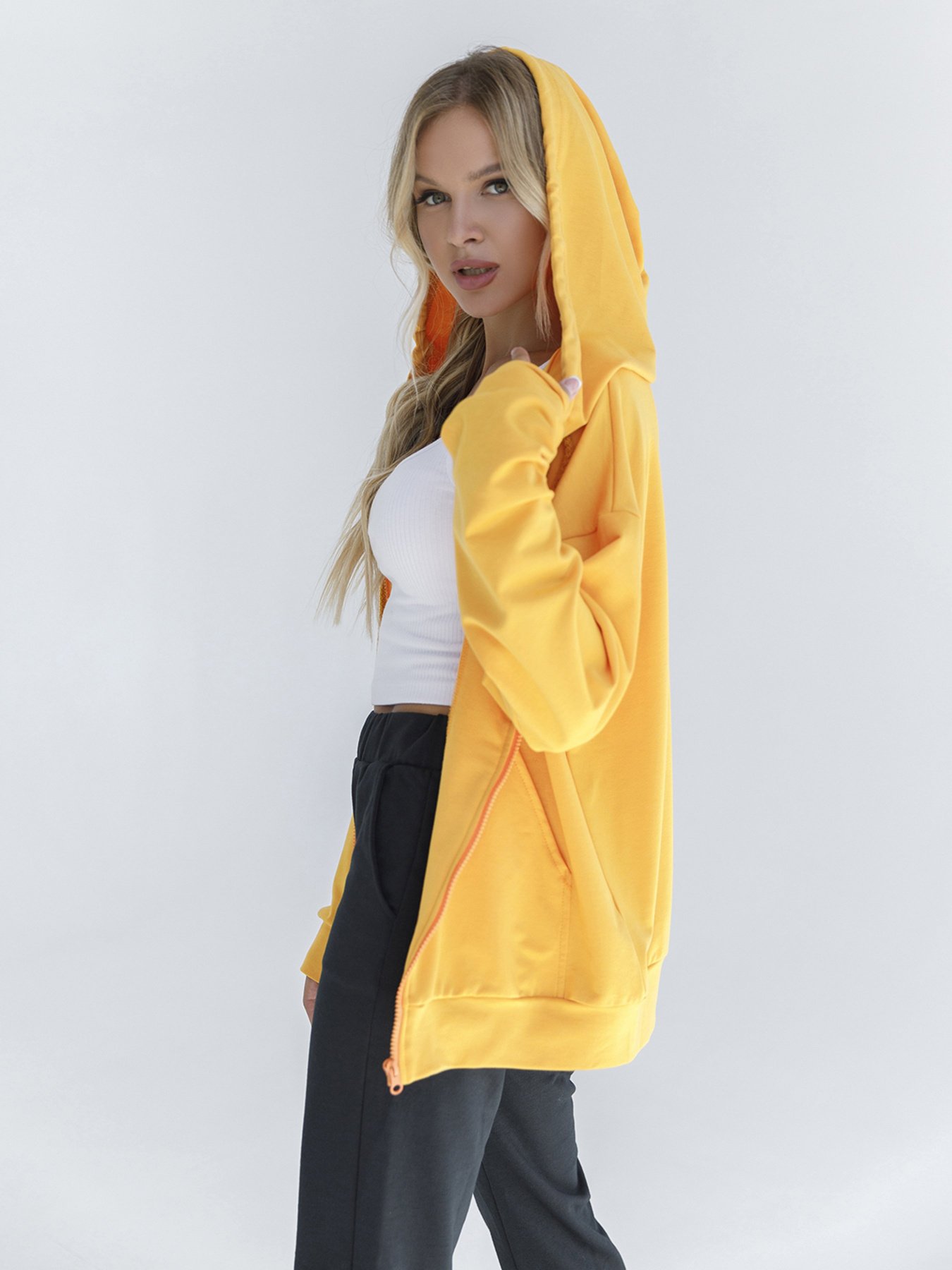 Кофта ISSA Plus модель 12145_горчичный Фото