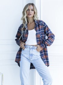 Рубашка ISSA Plus модель 12152_мультиколор Рубашка ISSA Plus модель 12152_мультиколор Фото