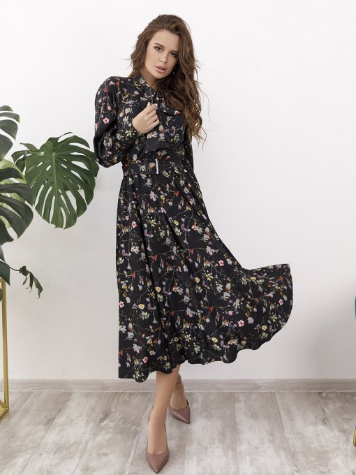 Платья ISSA Plus модель 12167_черный Фото