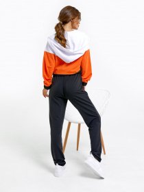 Спортивный костюм ISSA Plus модель 12190_черный/оранжевый Фото