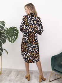 Платья ISSA Plus модель 12193_мультиколор Фото