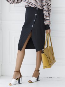 Юбки ISSA Plus модель SA-13_черный Фото