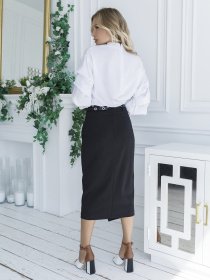 Блуза ISSA Plus модель SA-21_белый Фото