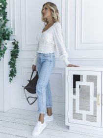 Блуза ISSA Plus модель SA-23_молочный Фото