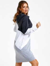 Платья ISSA Plus модель SA-27_черный/белый Фото