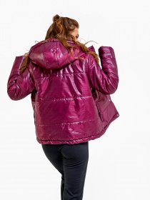 Демисезонная куртка ISSA Plus модель SA-29_бордовый Фото