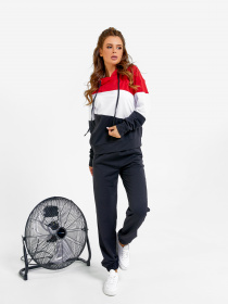 Спортивный костюм ISSA Plus модель SA-33_черный/красный Фото