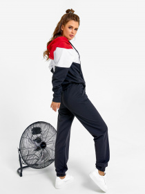 Спортивний костюм ISSA Plus модель SA-33_черный/красный Фото