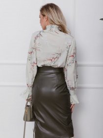 Блуза ISSA Plus модель SA-34_салатовый Фото