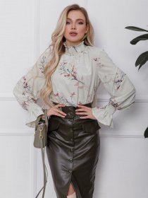 Блуза ISSA Plus модель SA-34_салатовый Фото