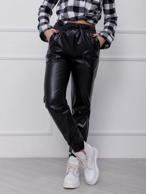 Брюки повседневные ISSA Plus модель 12425_черный Фото