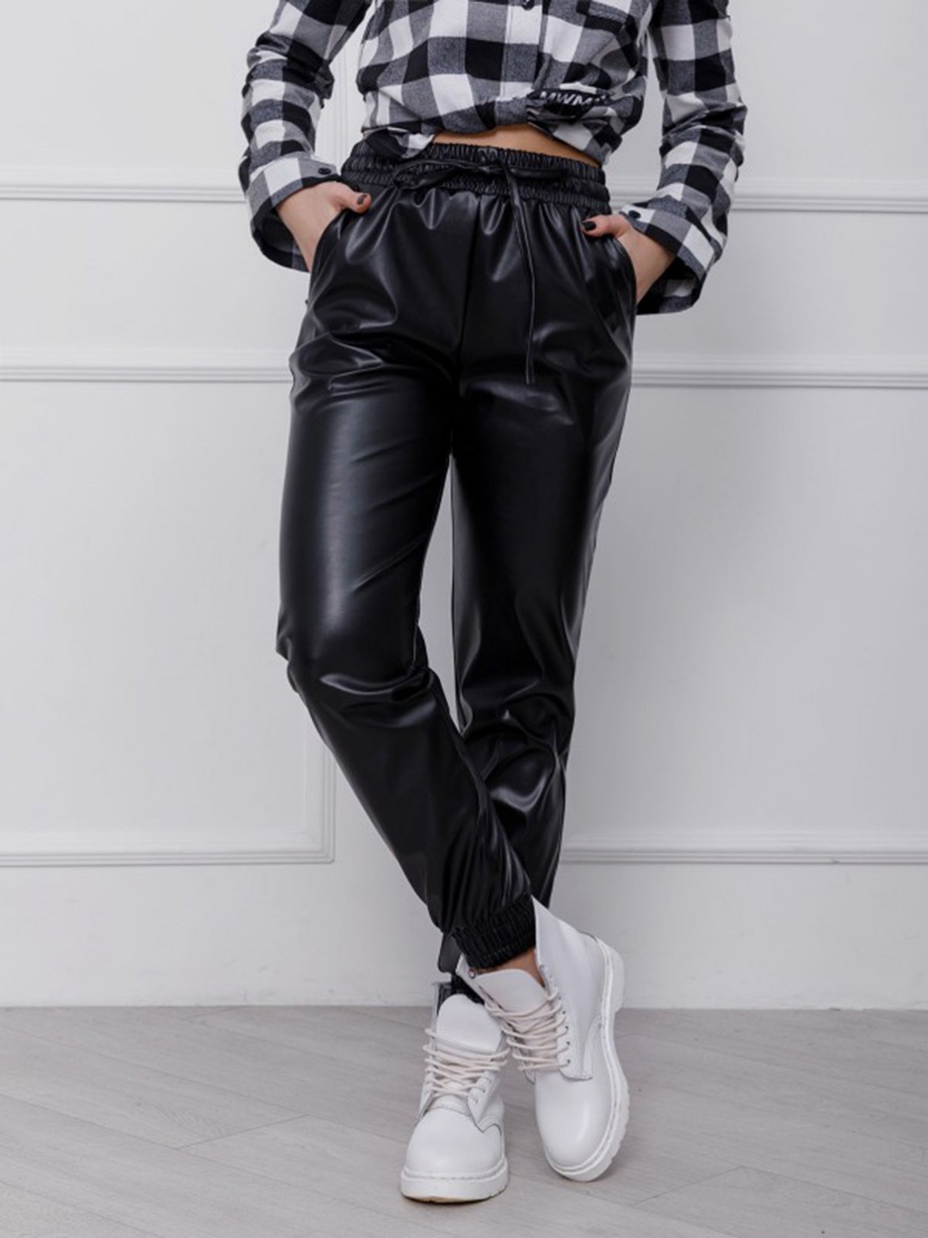 Повсякденні штани ISSA Plus модель 12425_черный Фото