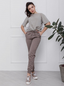 Штани повсякденні ISSA Plus модель 12435_бежевый Фото