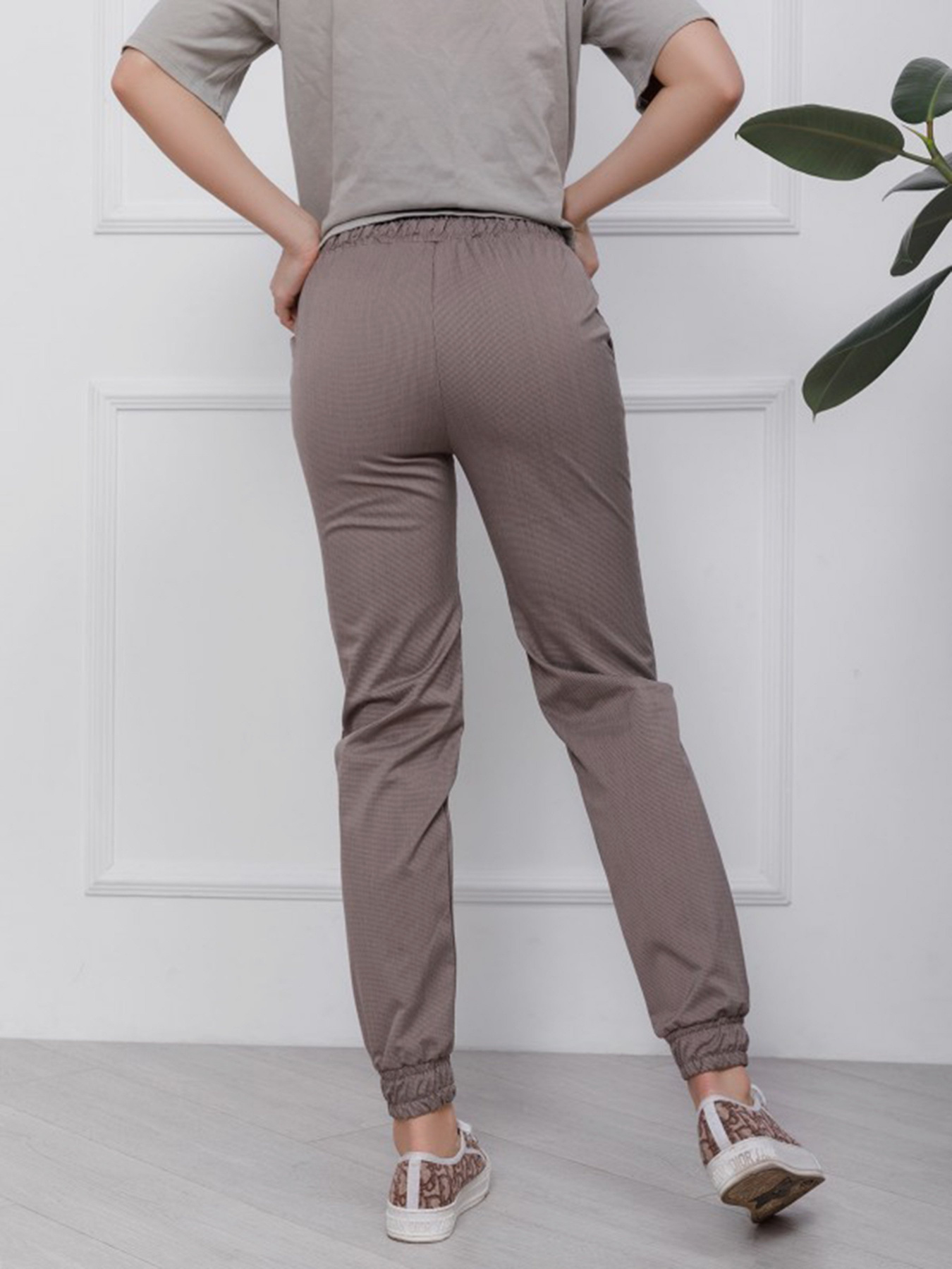 Повседневные штаны ISSA Plus модель 12435_бежевый Фото