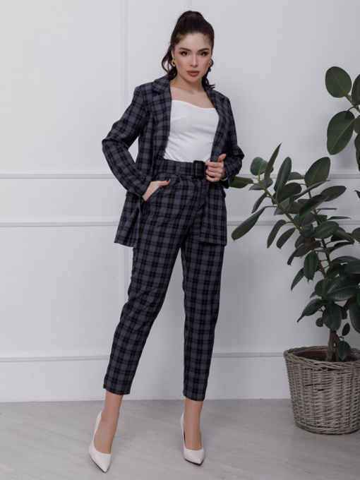 Костюмы ISSA Plus модель 12452_серый Фото