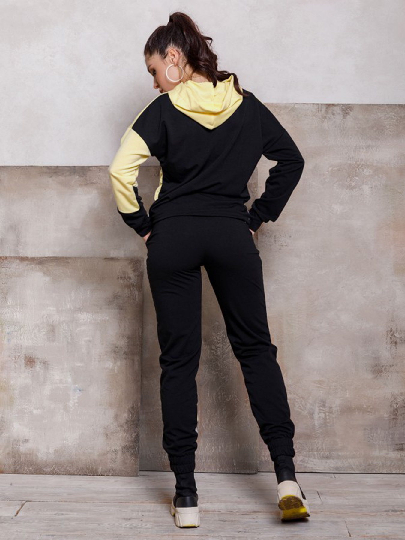Спортивный костюм ISSA Plus модель SA-112_черный/желтый Фото