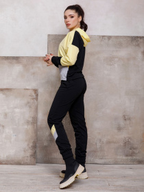 Спортивный костюм ISSA Plus модель SA-112_черный/желтый Фото