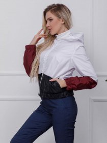 Ветровка ISSA Plus модель SA-123_черный/бордовый Фото