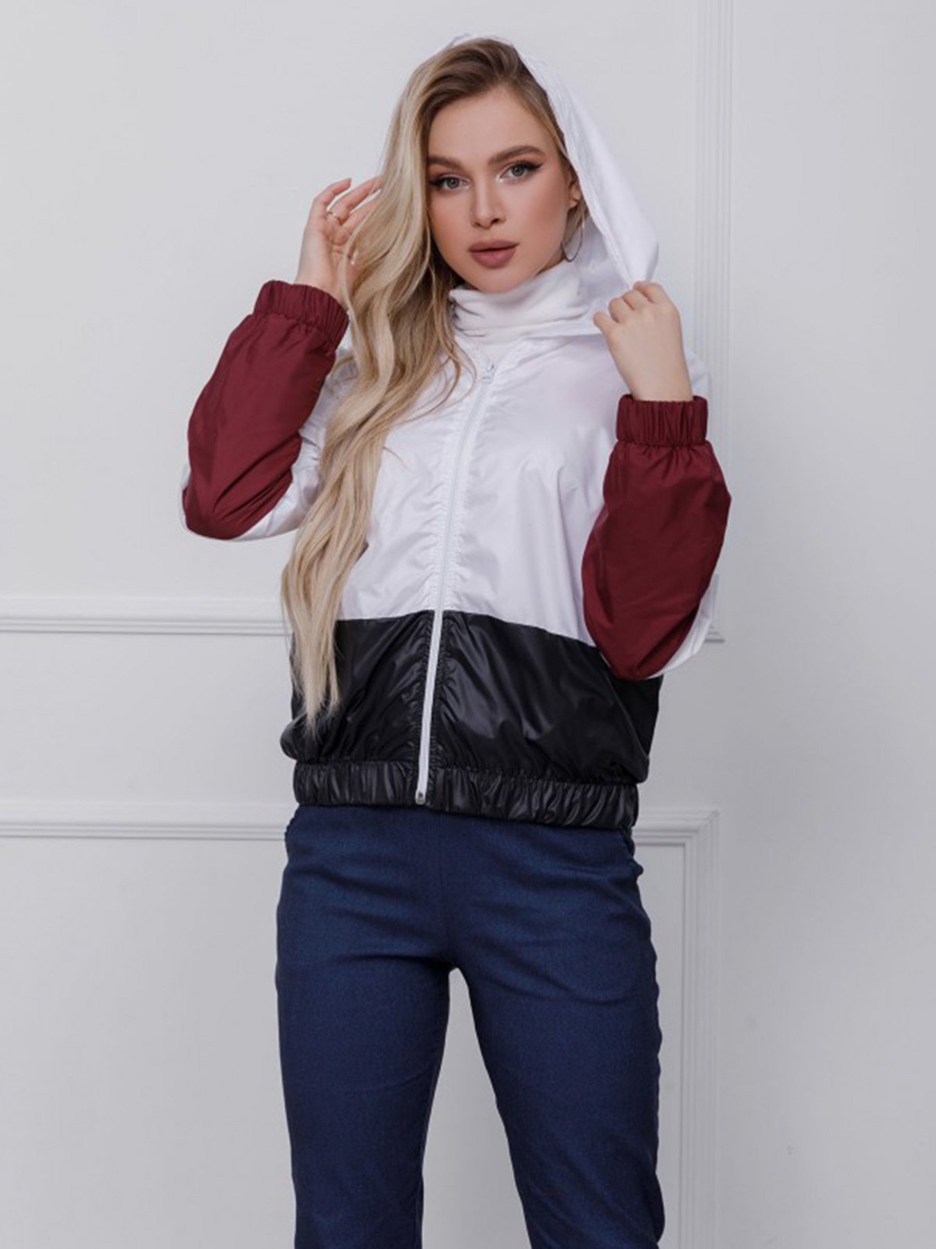 Вітровка ISSA Plus модель SA-123_черный/бордовый Фото