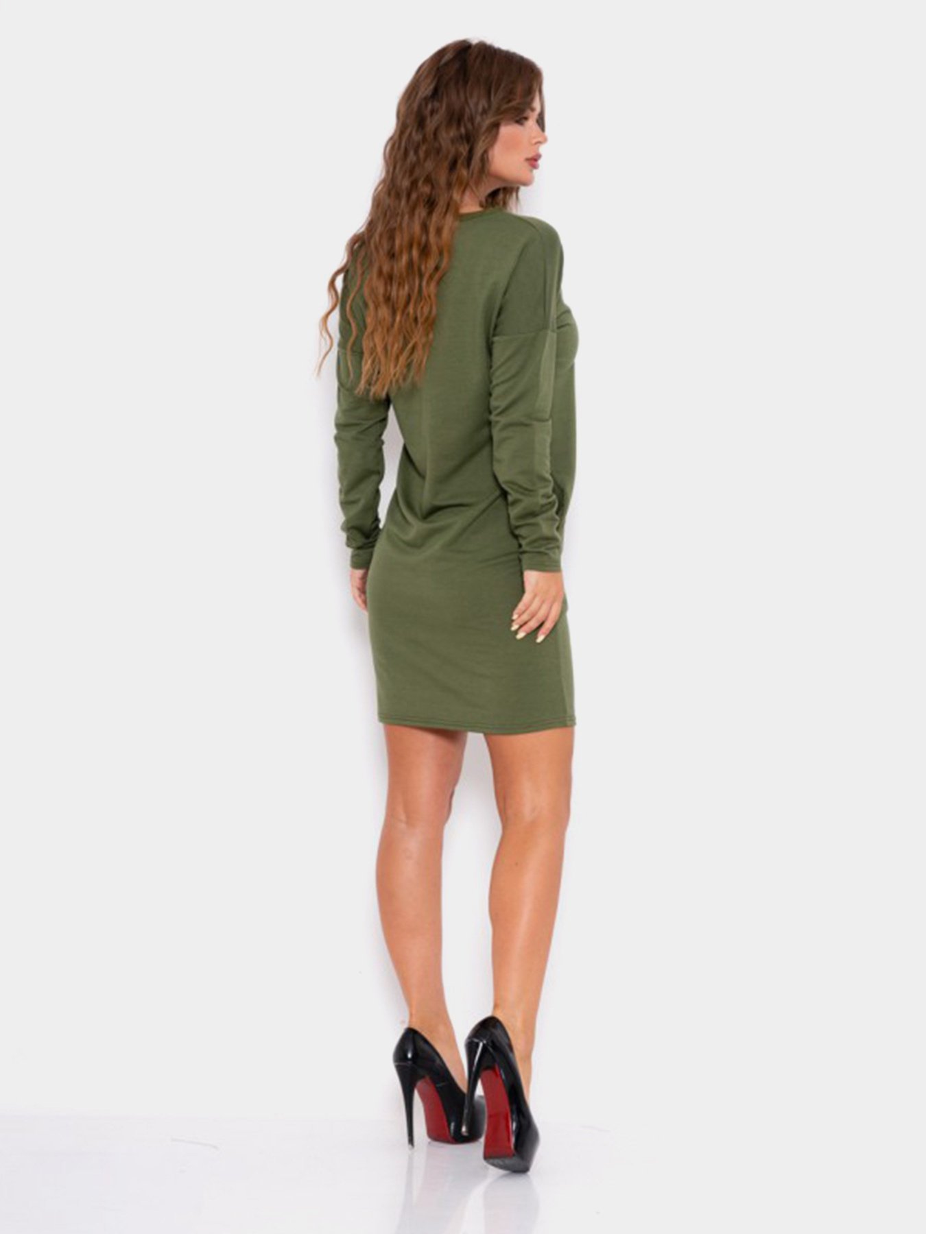 Сукні ISSA Plus модель 10188_хаки Фото