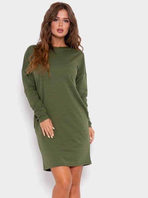 Сукні ISSA Plus модель 10188_хаки Фото