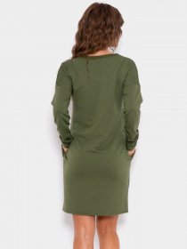 Платья ISSA Plus модель 10188_хаки Фото