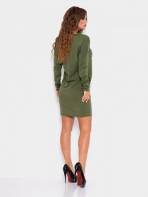 Платья ISSA Plus модель 10188_хаки Фото