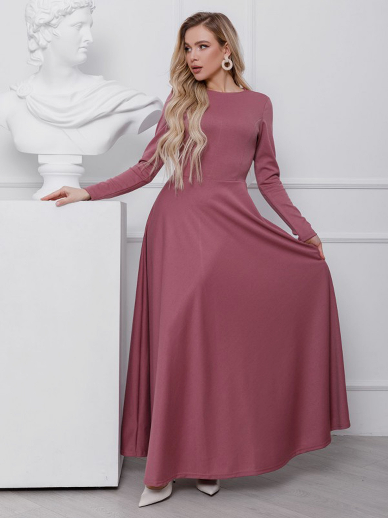 Платья ISSA Plus модель 12399_розовый Фото