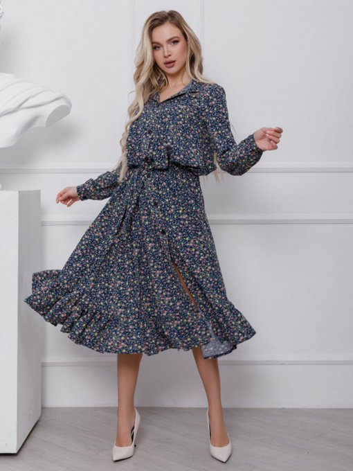 Сукні ISSA Plus модель 12402_мультиколор Фото