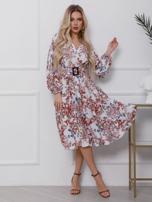 Сукні ISSA Plus модель 12414_мультиколор Фото