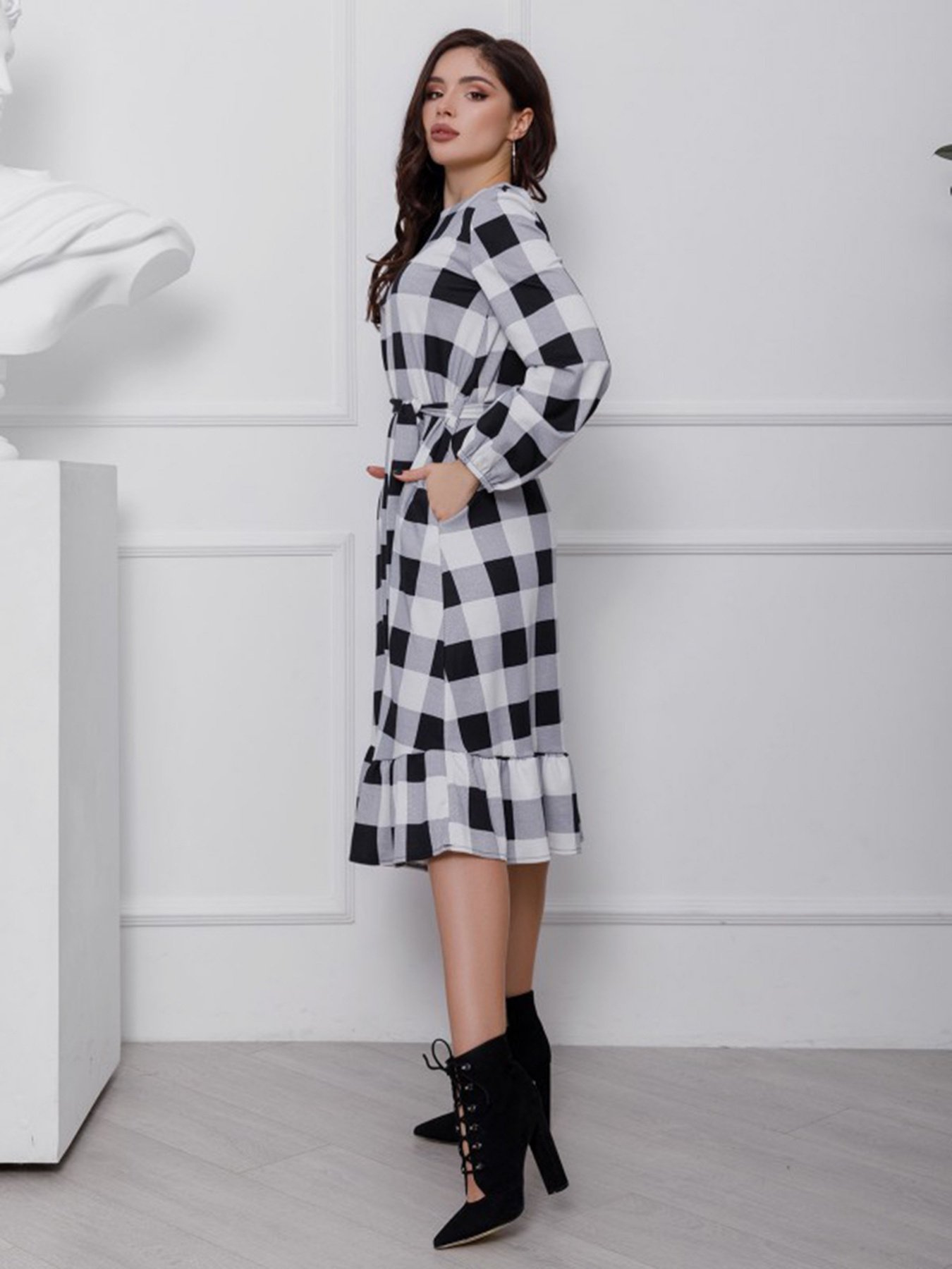 Платья ISSA Plus модель 12426_мультиколор Фото