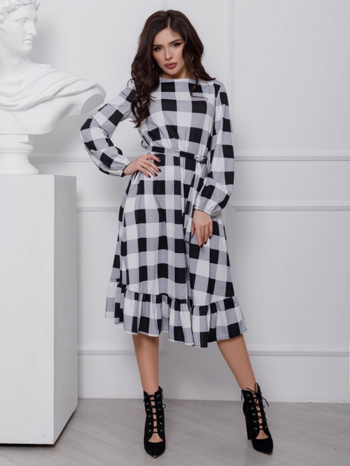 Платья ISSA Plus модель 12426_мультиколор Фото