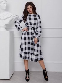 Платья ISSA Plus модель 12426_мультиколор Фото