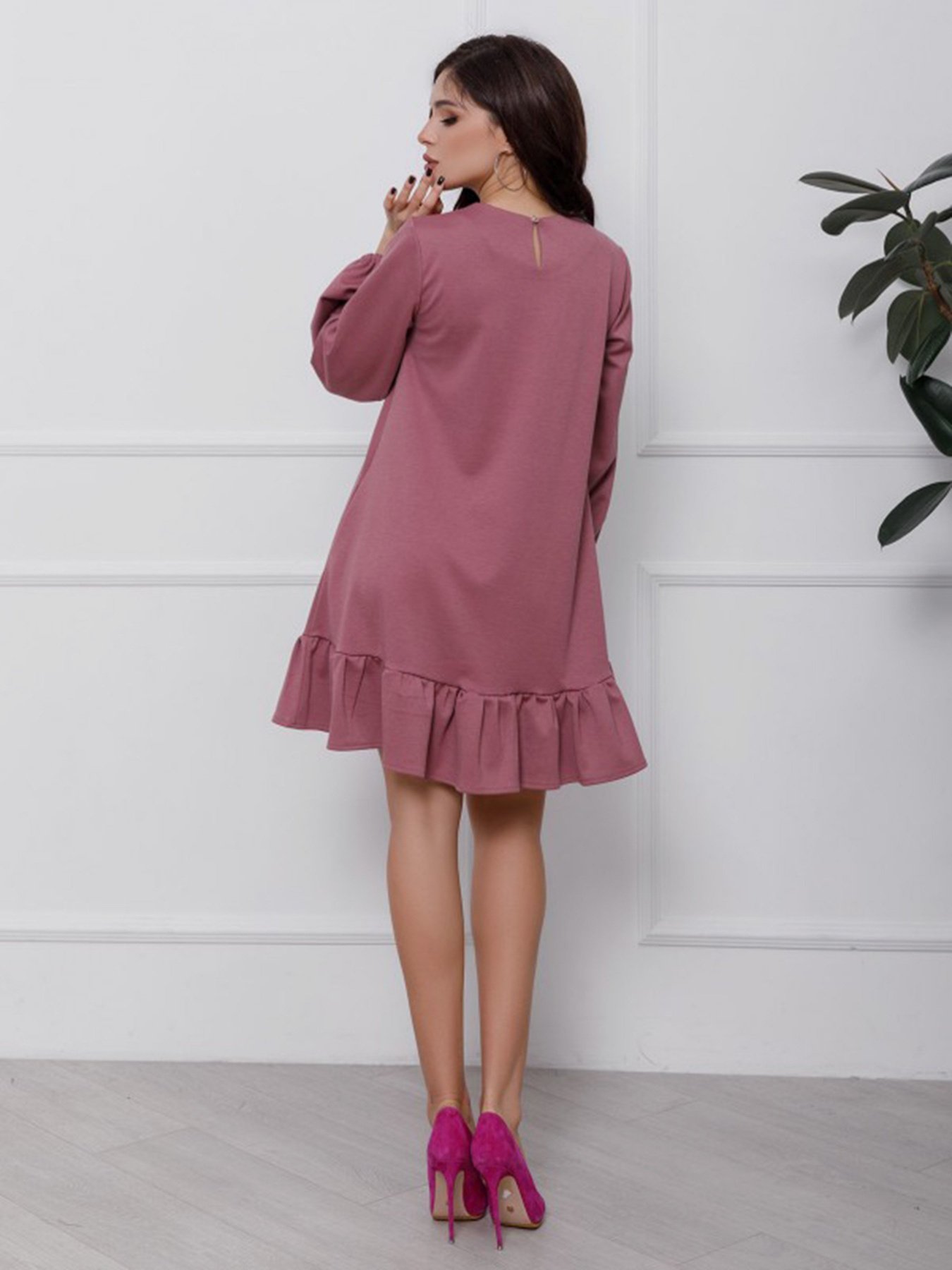 Сукні ISSA Plus модель 12429_темно-сиреневый Фото