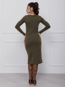 Сукні ISSA Plus модель 12436_хаки Сукні ISSA Plus модель 12436_хаки Фото