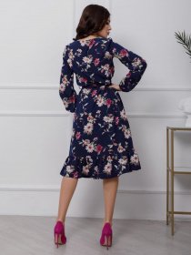 Платья ISSA Plus модель 12442_синий Фото