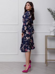 Платья ISSA Plus модель 12442_синий Фото