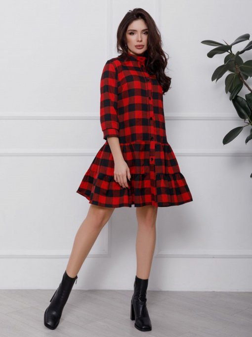 Платья ISSA Plus модель SA-115_красный Фото