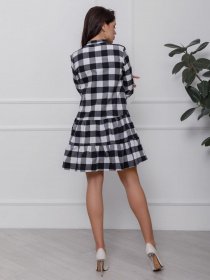 Платья ISSA Plus модель SA-115_черный/белый Фото