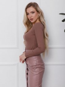 Джемпер ISSA Plus модель SA-110_бежевый Фото