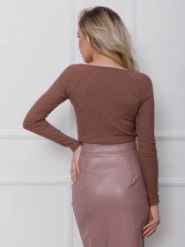 Джемпер ISSA Plus модель SA-110_бежевый Фото