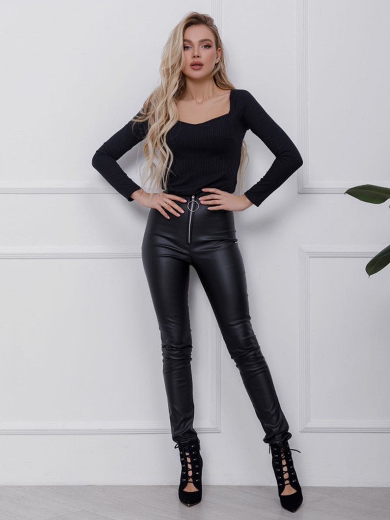 Джемпер ISSA Plus модель SA-110_черный Фото