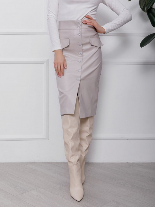 Юбки ISSA Plus модель SA-106_серый Фото