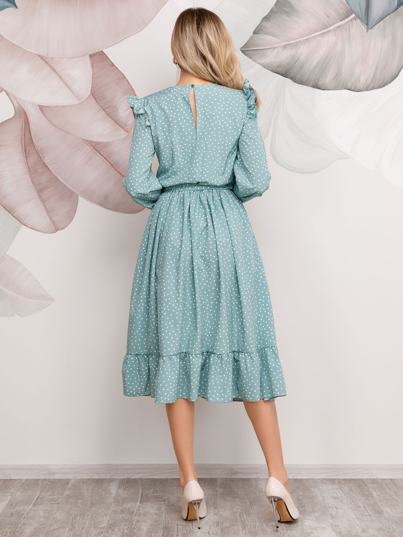 Платья ISSA Plus модель 12198_мятный Фото